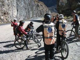 Worlds Most Dangerous Road - Group at the first stop